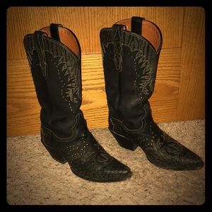Black Dan Post cowboy boots